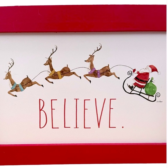 RAE DUNN➕Believe wood sign NWT - Picture 3 of 5